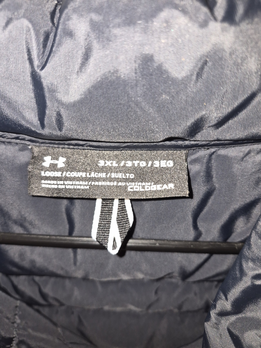 Under Armour Black Quilted Lightweight Puffer Vest 3XL preowned - Picture 3 of 8
